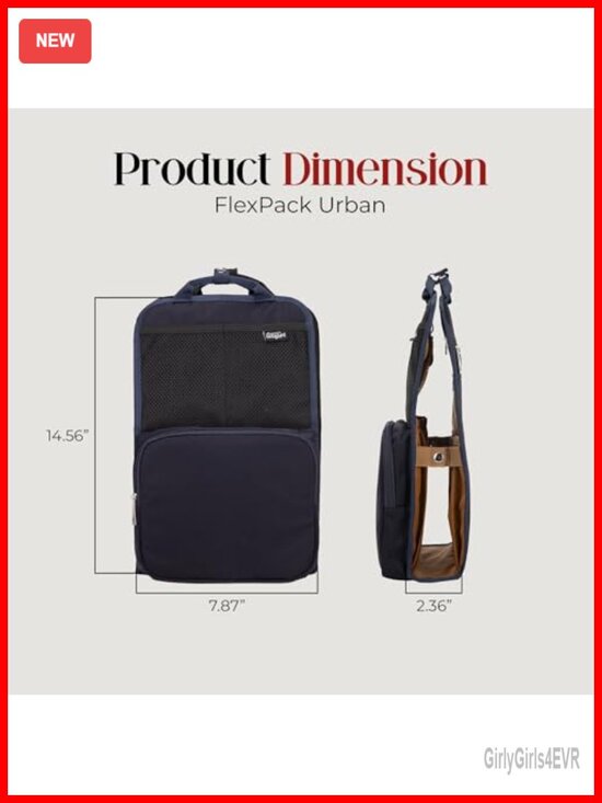 Foldable Backpack Organizer Insert with Pockets & Handle main image 4